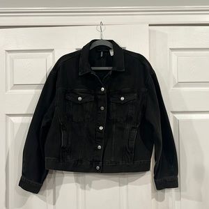 H&M Jean Jacket Women’s Black Medium